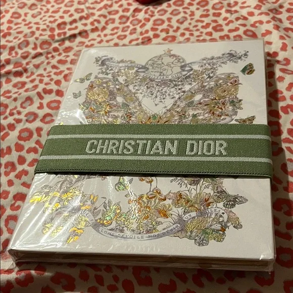 Dior Floral Notebook with Green Band - Picture 3 of 3